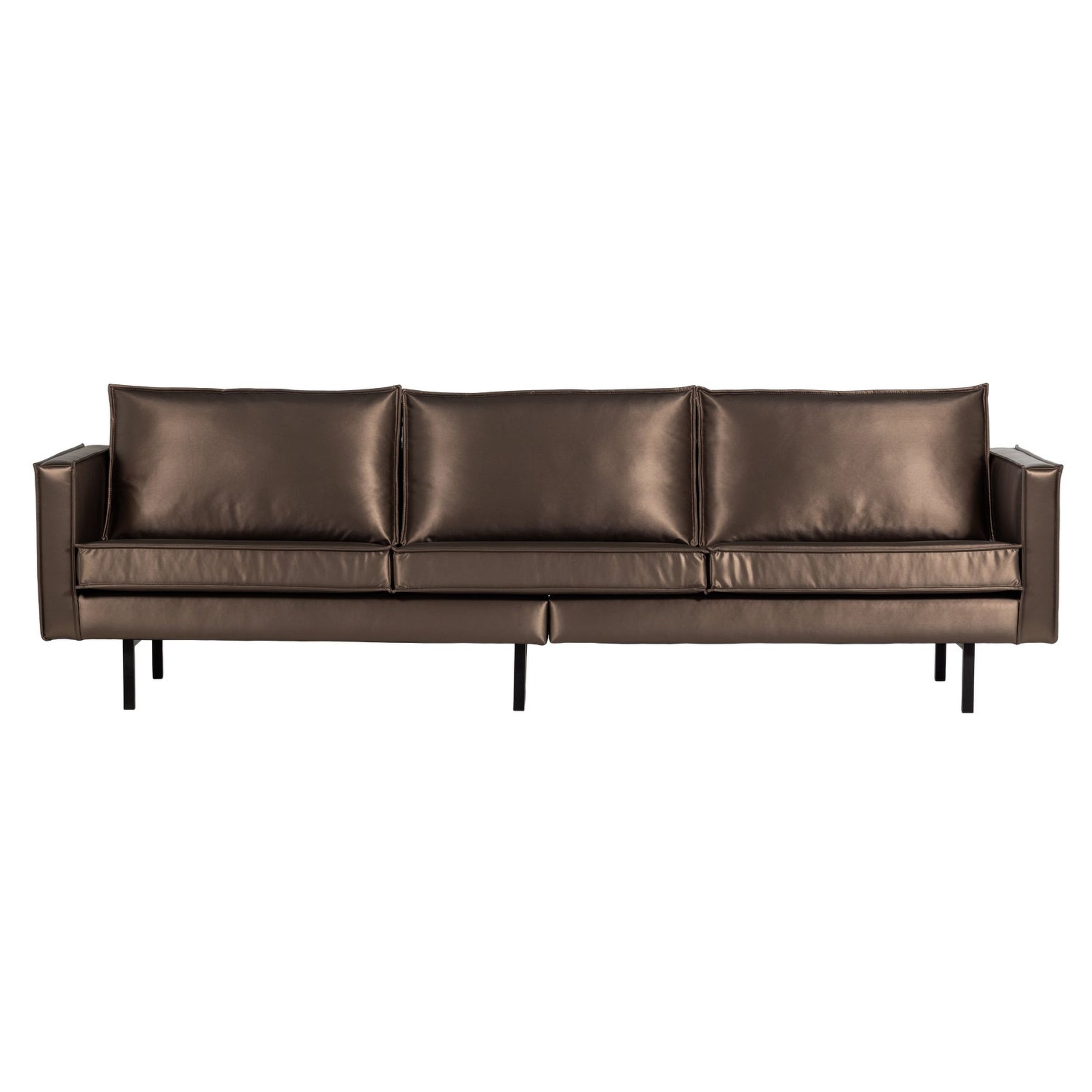 Retro Sofa Rodeo 3-Sitzer Metallic Kupfer Braun Retro Sofa Rodeo 3-Sitzer Metallic Kupfer Braun