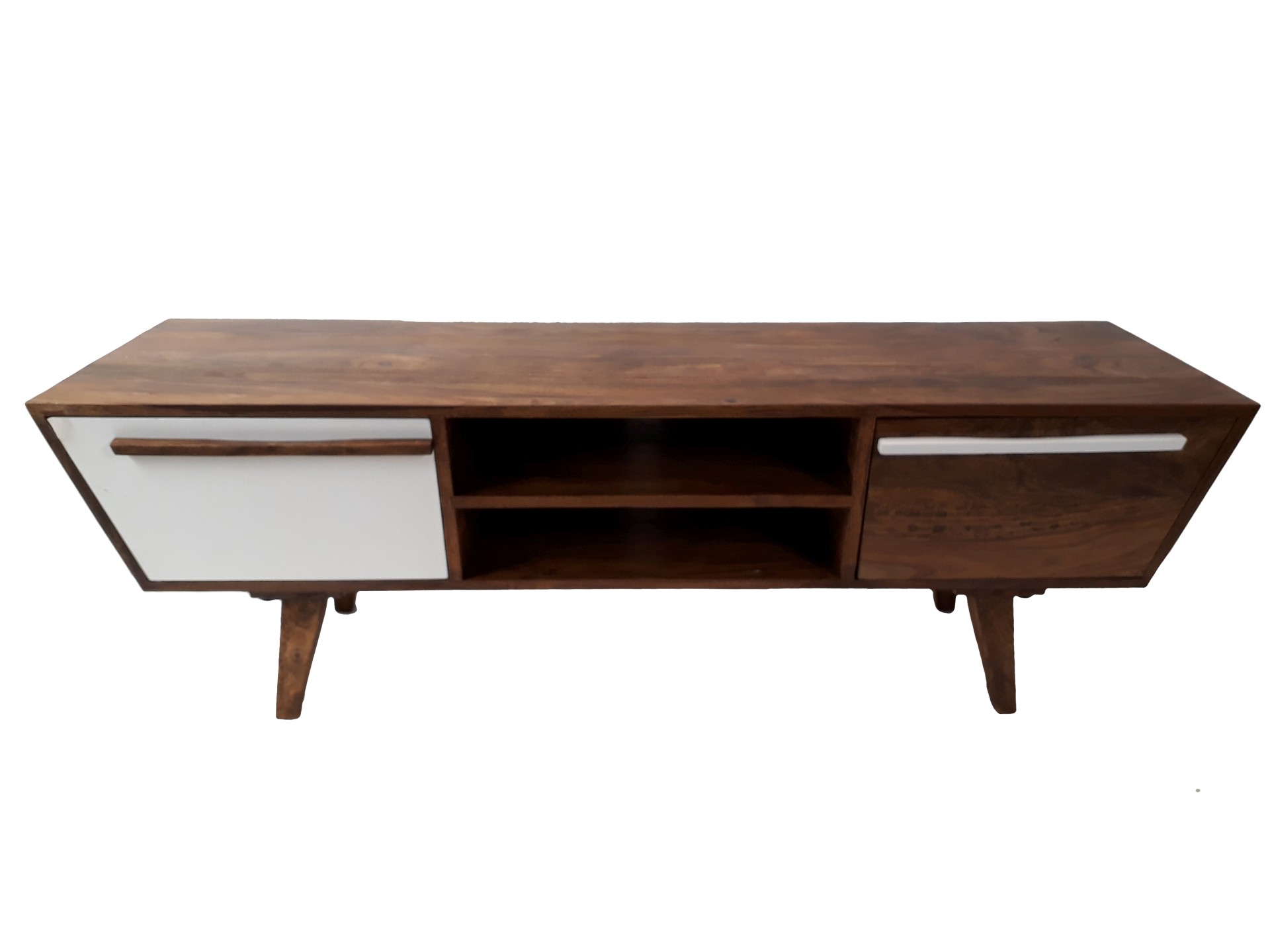 TV-Board Sideboard Vintage Oslo Trapez Massivholz Retro