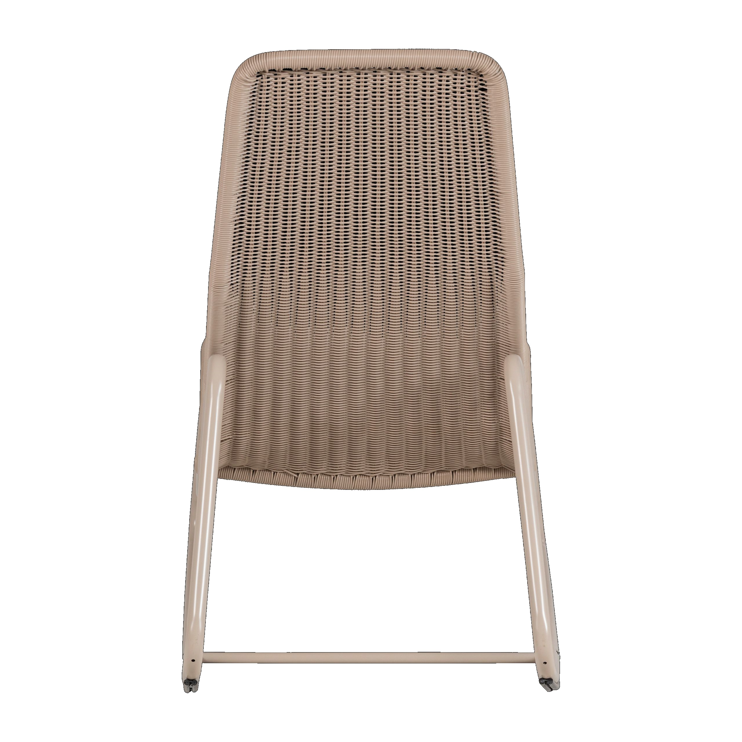 Retro Schaukelstuhl Tom Outdoor Metallgestell Sand