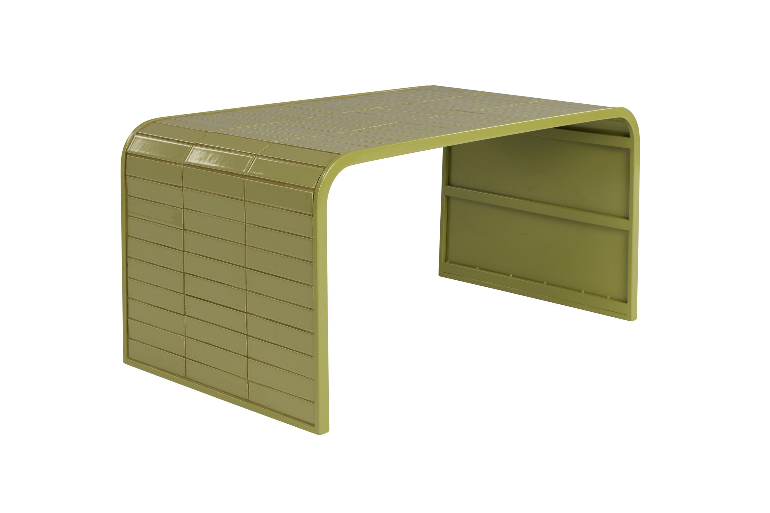 Retro Fliesentisch Tiles Couchtisch Metro Fliesen Grün