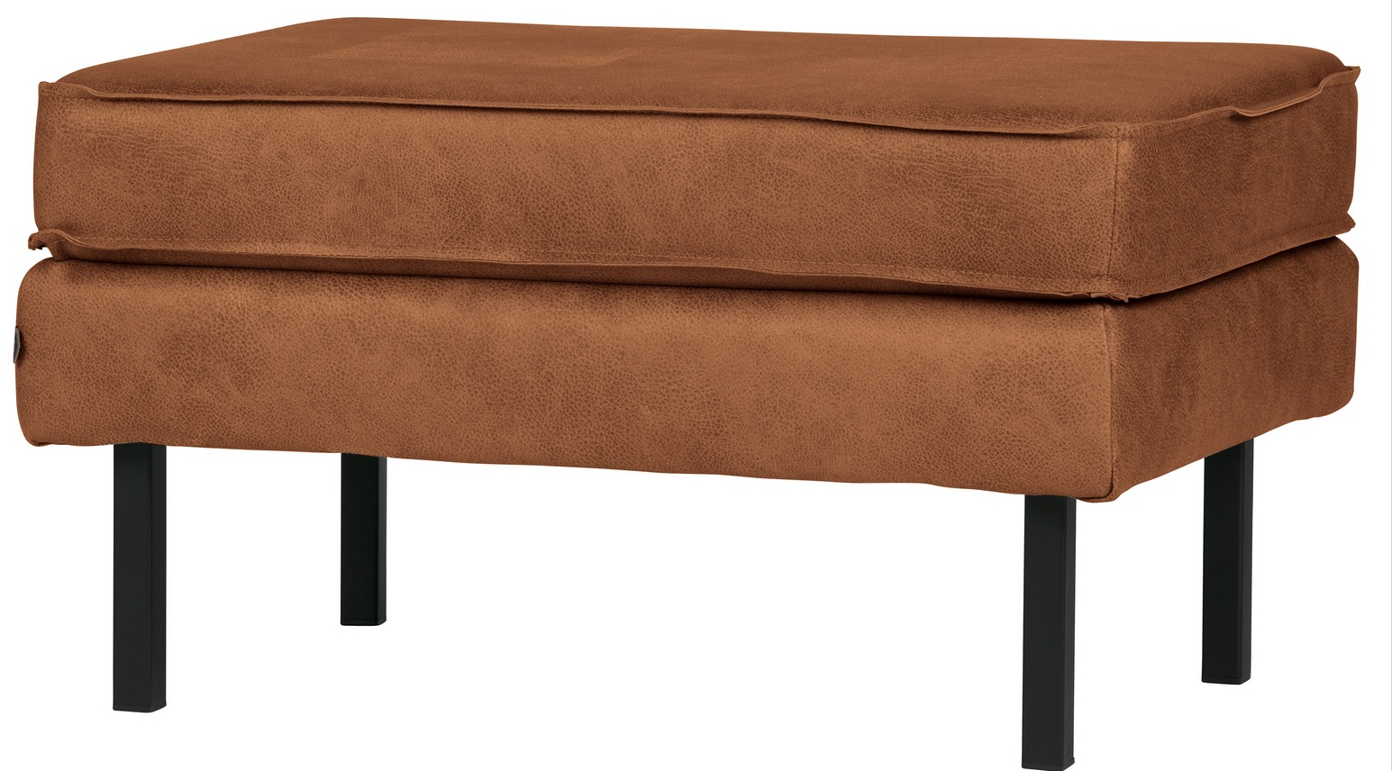 Hocker Leder Rodeo Beine Cognac