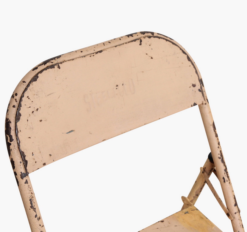 Vintage Klappstuhl Easy Balkonstuhl Esszimmerstuhl Apricot Outdoor