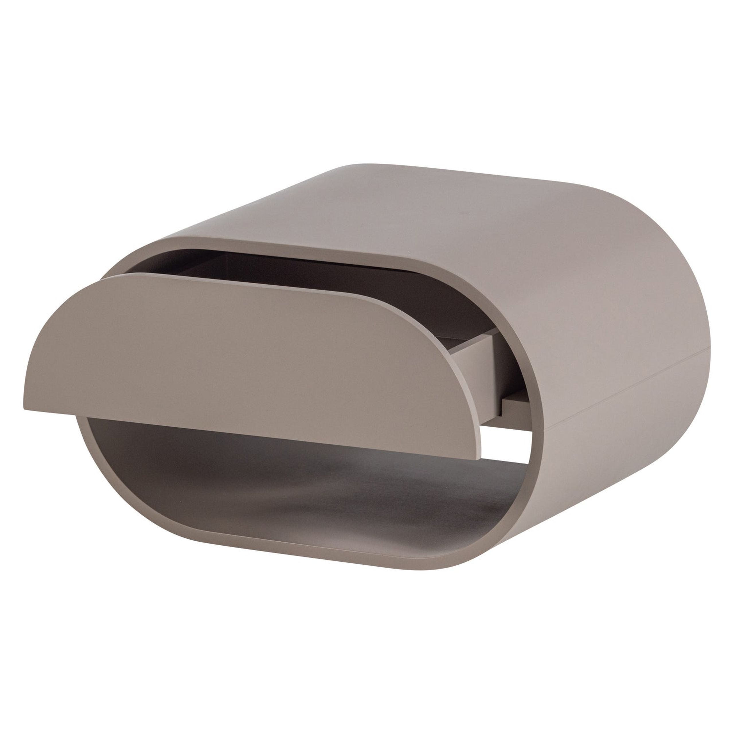 Retro Nachttisch Momo abgerundet Wandmontage Sand