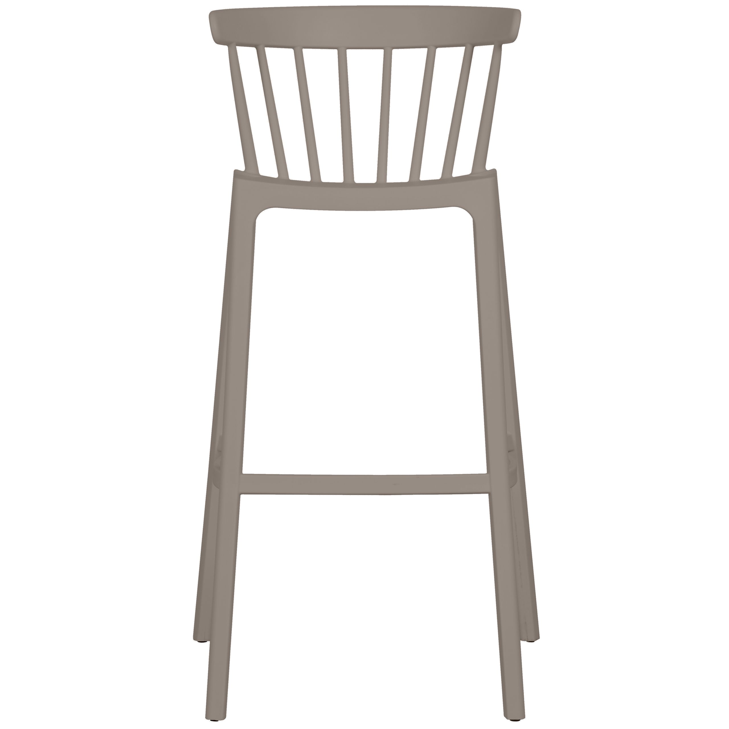 8714713197491_FRONT_1 Barstuhl Barhocker Outdoor Bliss Kunstoff Gastro Taupe Rot Schwarz