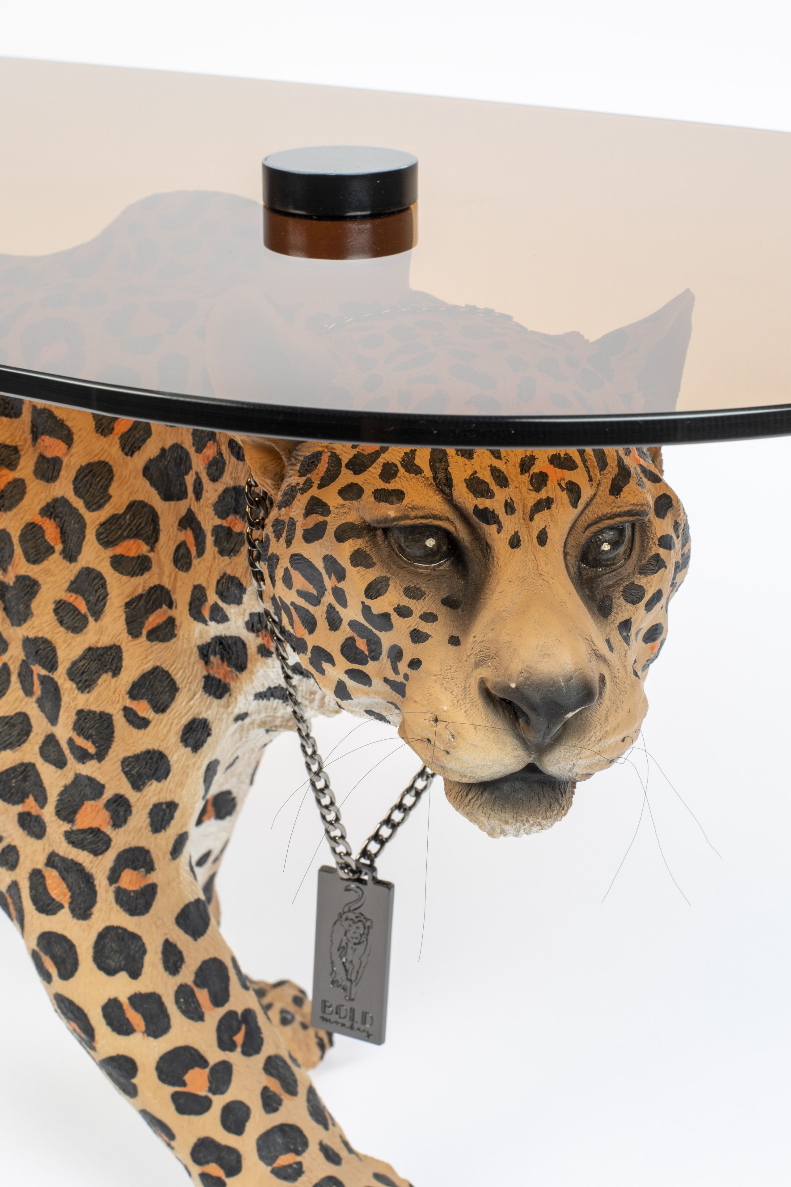 Retro Beistelltisch Couchtisch Dope As Hell Panther Rauchglasplatte Retro Beistelltisch Couchtisch Dope As Hell Panther Rauchglasplatte