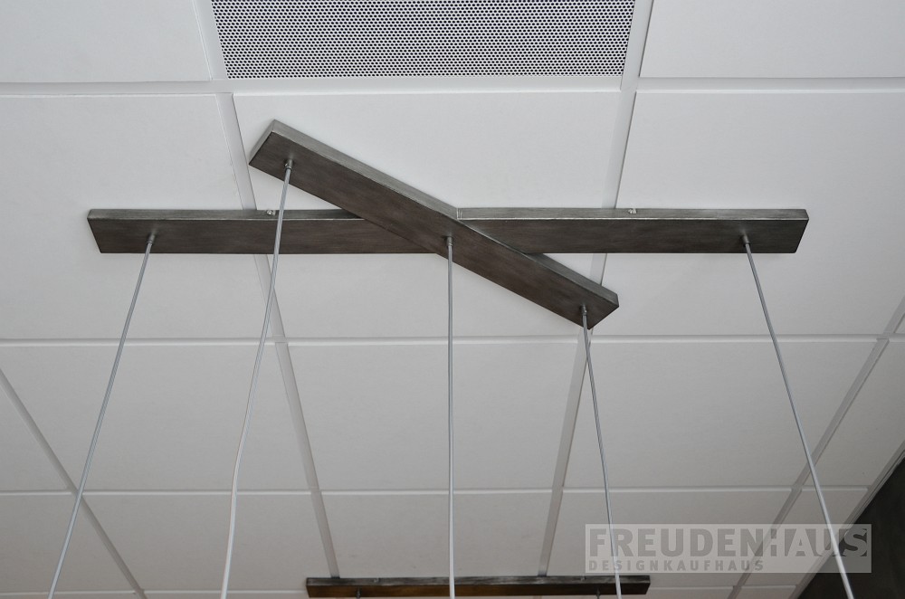 Hängelampe Dottore Cinque Industrial Spiegelmosaik 5 Schirme
