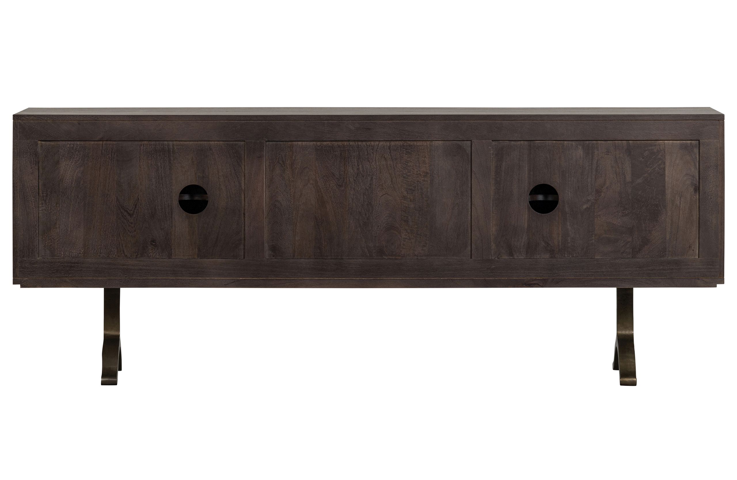 Retro Sideboard TV-Board Draw Mangoholz Walnuss-Finish