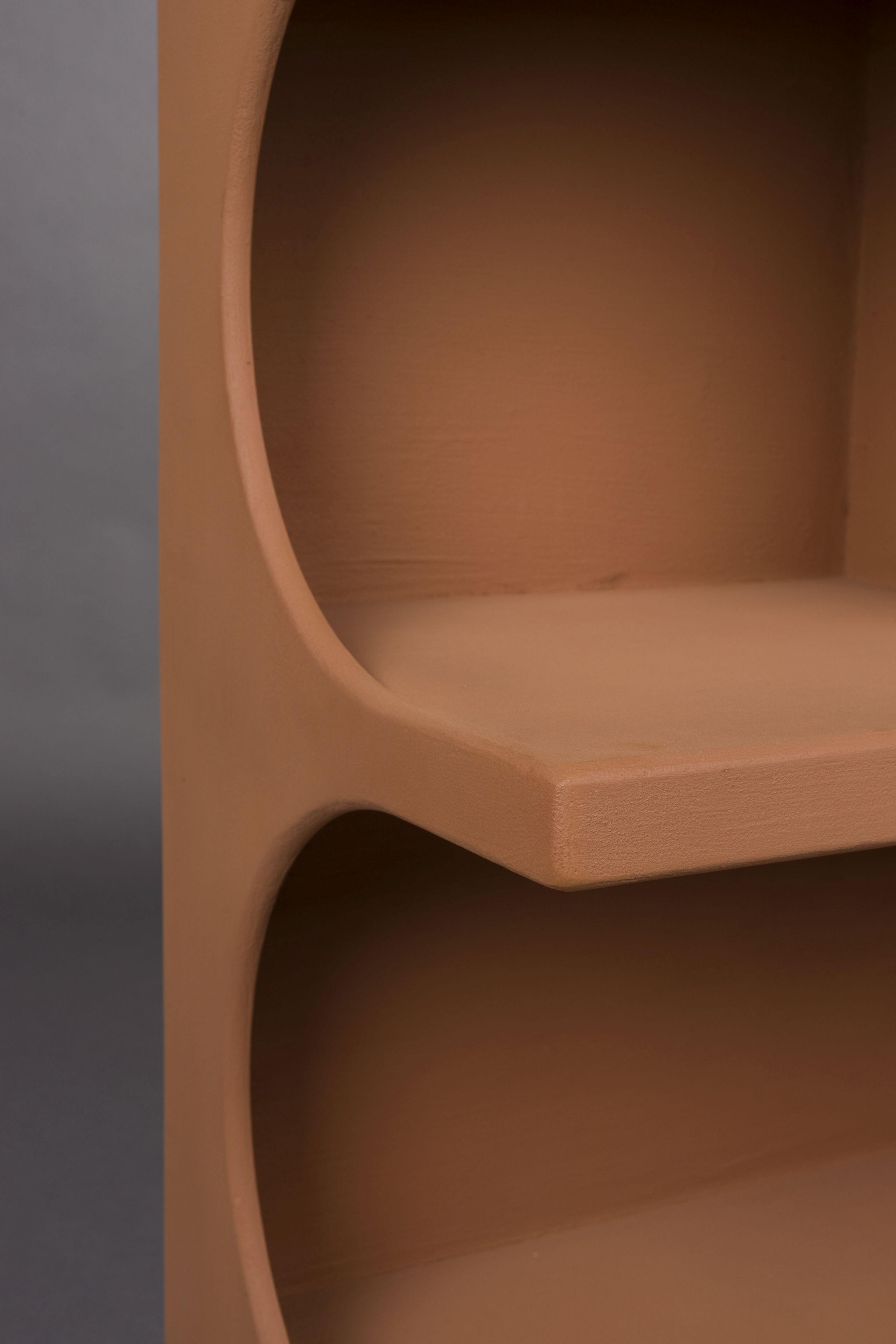 Retro Standregal Bücherregal Dundee Terracotta M