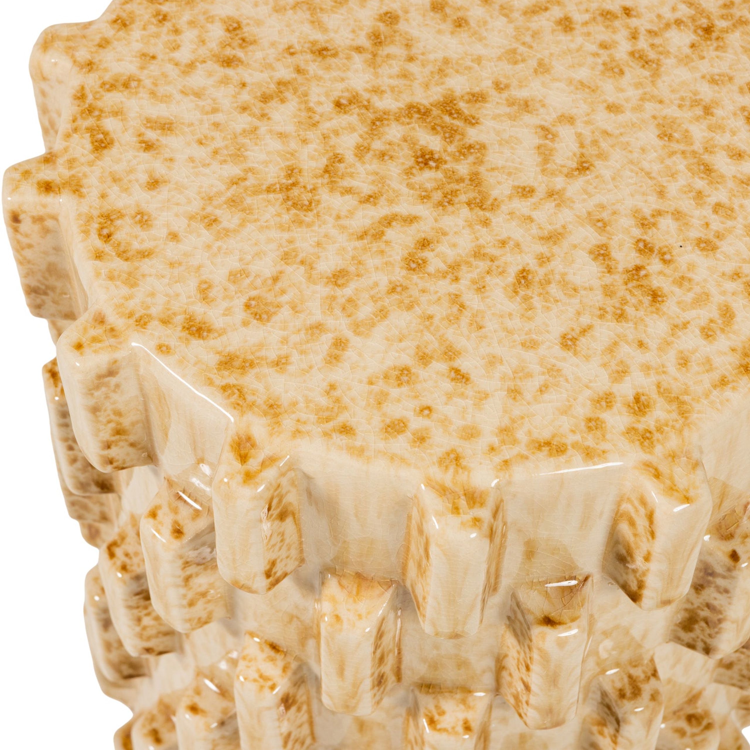 Retro Couchtisch Beistelltisch Axu Keramik Sand