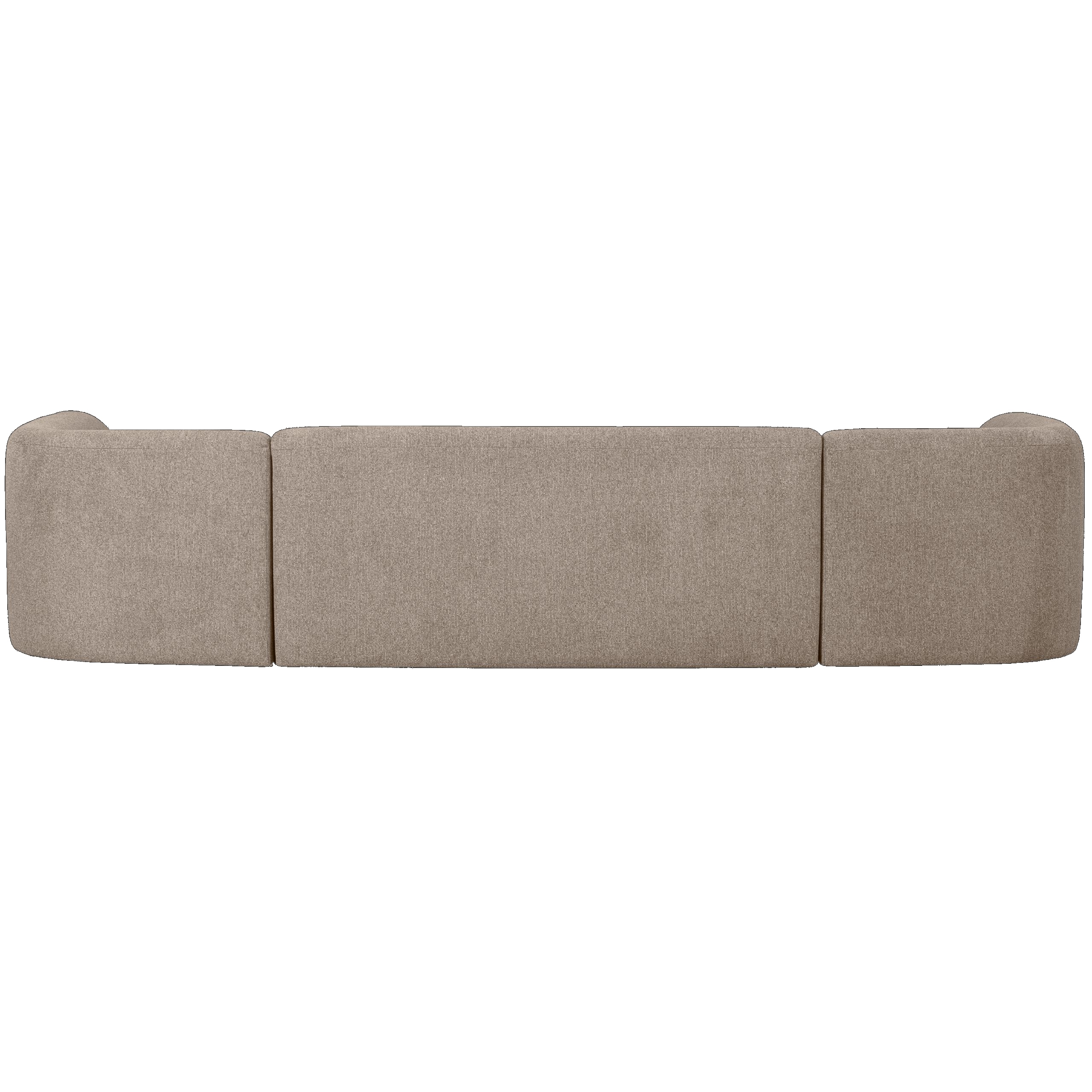 Retro Sofa Couch Sloping U-Form Organic Natur