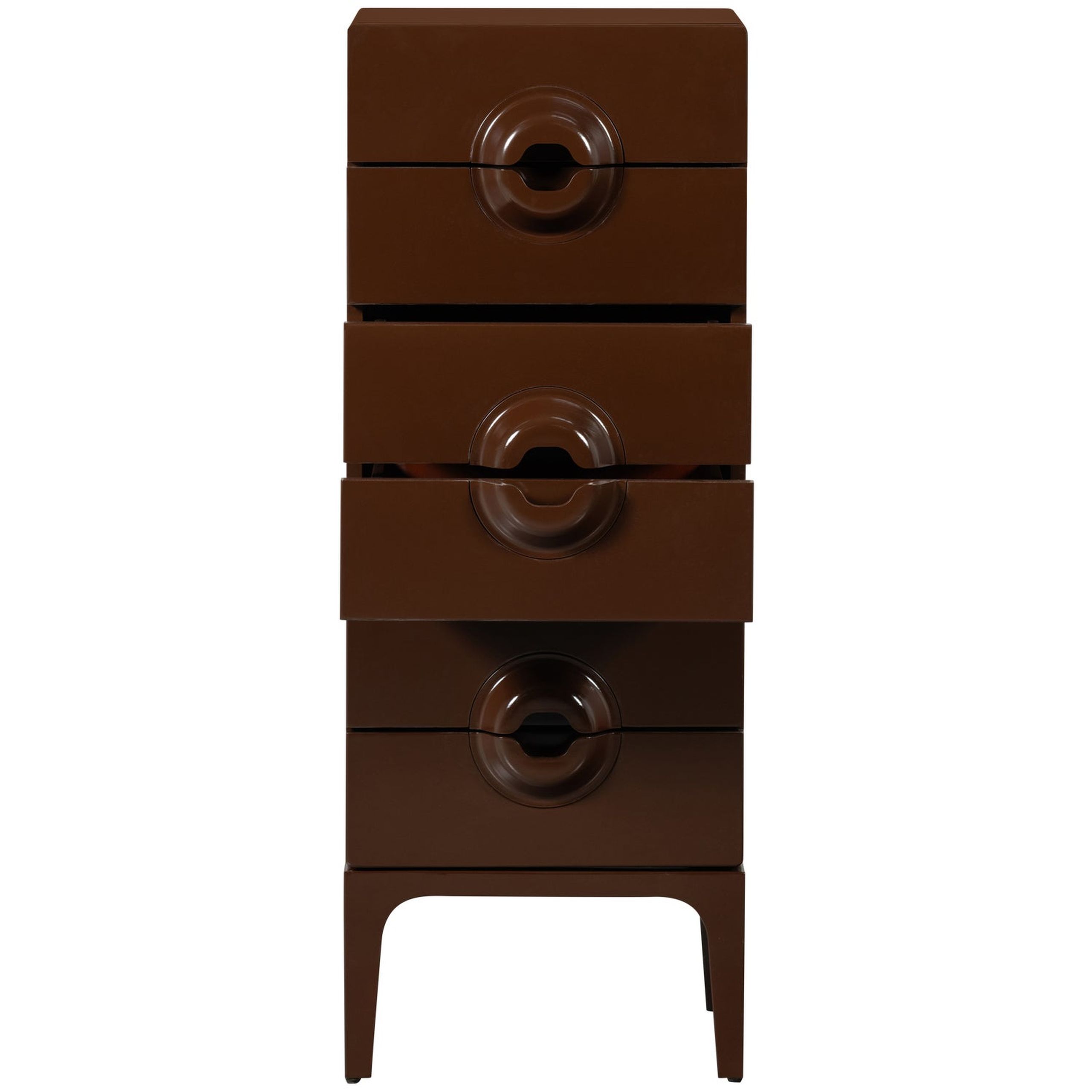 Retro Kommode Nachttisch Merge Schokobraun 6 Schubladen Retro Kommode Nachttisch Merge Schokobraun 6 Schubladen