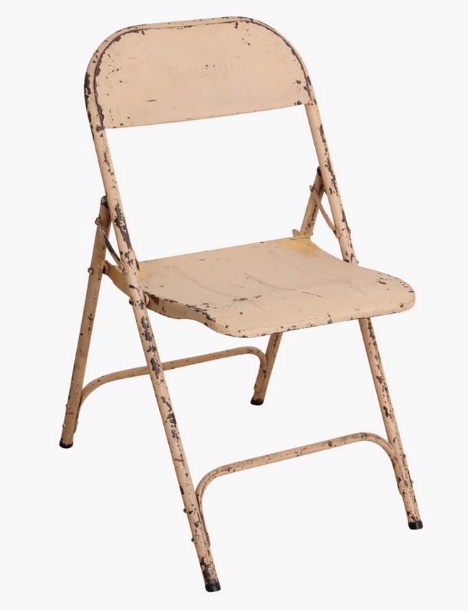 Vintage Klappstuhl Easy Balkonstuhl Esszimmerstuhl Apricot Outdoor